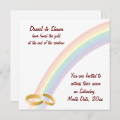 Ende des Regenbogens Einladung (Vorne/Hinten)