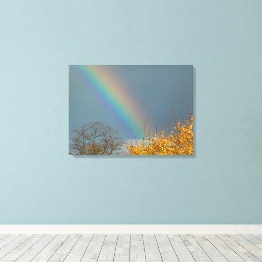 Ende des Regenbogens Leinwanddruck (Insitu (Holzboden))