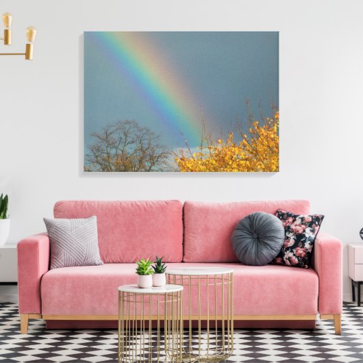 Ende des Regenbogens Leinwanddruck (Insitu (Wohnzimmer))