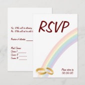 Ende des Regenbogens RSVP Karte (Vorne/Hinten)