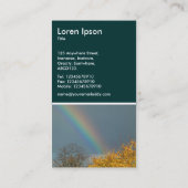 Ende des Regenbogens Visitenkarte (Rückseite)