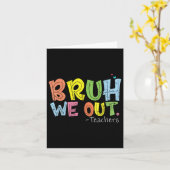 Ende des Schuljahres Lehrer Sommer Niedlich bruh w Karte (Gelbe Blume)