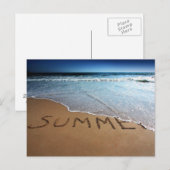 Ende des Sommers an der kalifornischen Küste Postkarte (Vorne/Hinten)