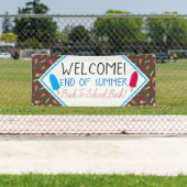 Ende des Sommers Ice Pop und Eiscreme Muster Party Banner (Insitu)