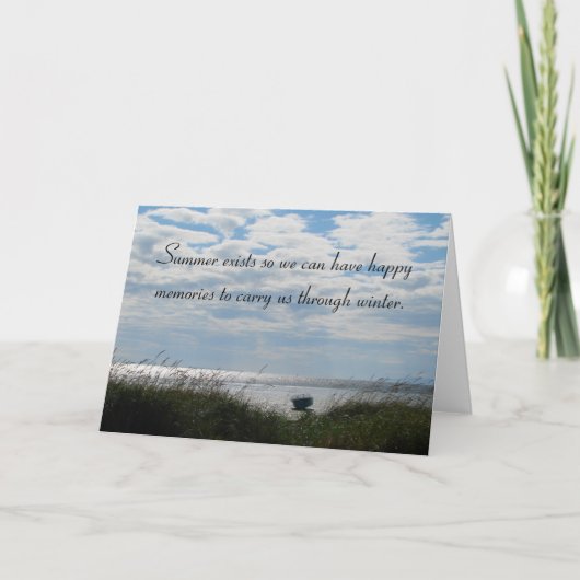 Ende des Sommers Karte (Vorderseite)