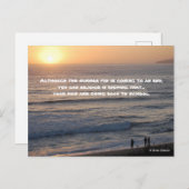 Ende des Sommers & Kinder kehren zur Schule zurück Postkarte (Vorne/Hinten)