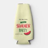 Ende des Sommers Party Red Green Watermelon Flaschenkühler (Vorderseite)