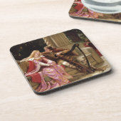 Ende des Song Flirt Edmund Blair Leighton Getränkeuntersetzer (Linke Seite)