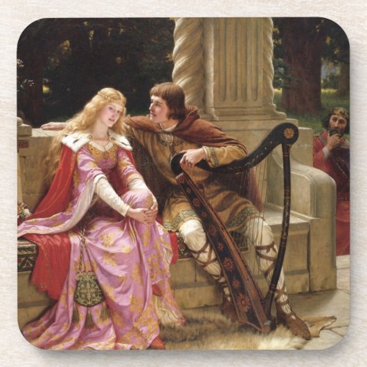 Ende des Song Flirt Edmund Blair Leighton Getränkeuntersetzer (Vorderseite)