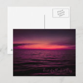 Ende des Sonnenuntergangs Postkarte (Vorne/Hinten)