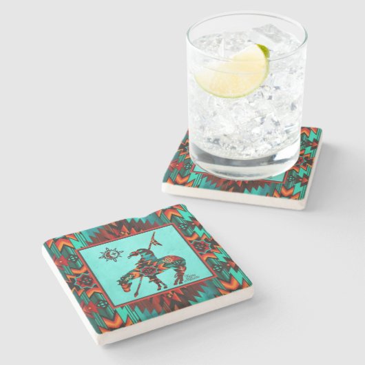 Ende des Stein-Untersetzer Steinuntersetzer (Seitenansicht)