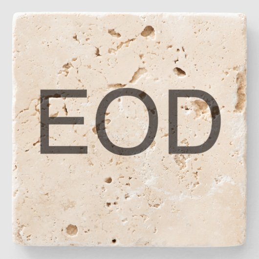 Ende des Tages.ai Steinuntersetzer (Vorderseite)