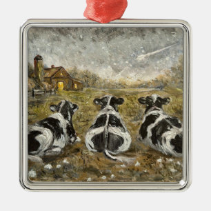 Ende des Tages - Whimsical Farmhouse Zuhause mit K Ornament Aus Metall