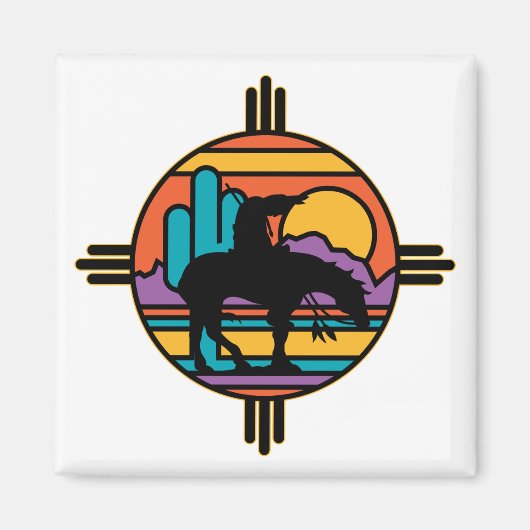 Ende des Trail Native Amerikanischen Ureinwohners Magnet (Vorne)