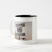 Ende des Weg-66 Zweifarbige Tasse (Vorderseite Links)