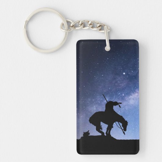 Ende des Weges mit der Milchstraße Schlüsselanhänger (Vorderseite)