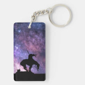 Ende des Weges mit der Milchstraße Schlüsselanhänger (Rückseite)