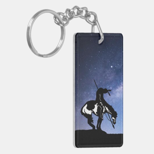 Ende des Weges mit der Milchstraße Schlüsselanhänger (Vorderseite links)