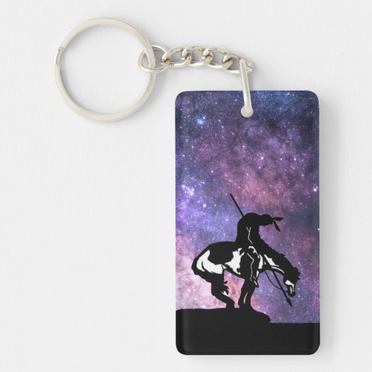 Ende des Weges mit der Milchstraße Schlüsselanhänger (Vorderseite)