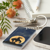 Ende des Weges mit Vollmond Schlüsselanhänger (Vorderseite rechts)