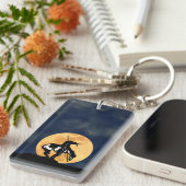 Ende des Weges mit Vollmond Schlüsselanhänger (Vorderseite rechts)