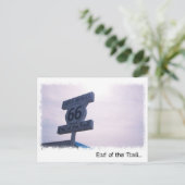 Ende des Weges Postkarte (Stehend Vorderseite)