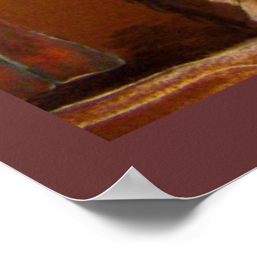 "Ende des Weges" von Susan Bergstrom Poster (Ecke)