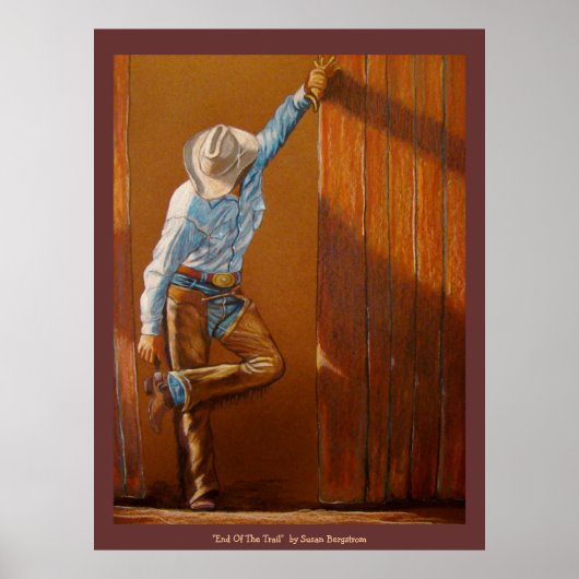 "Ende des Weges" von Susan Bergstrom Poster (Vorne)