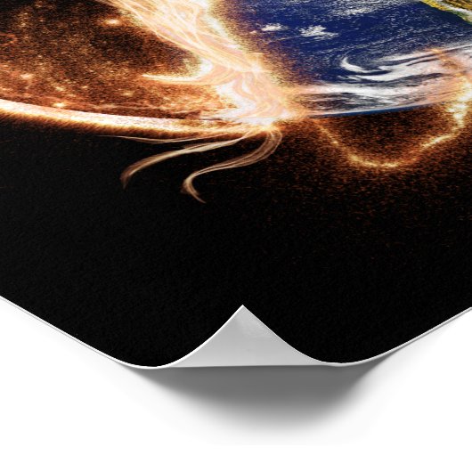 Ende des Weltposters. Poster (Ecke)