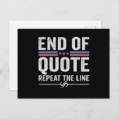 Ende des Zitats wiederholen Sie die Zeile amerikan Postkarte (Vorne/Hinten)