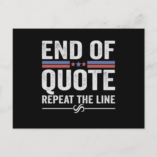 Ende des Zitats wiederholen Sie die Zeile amerikan Postkarte (Vorderseite)