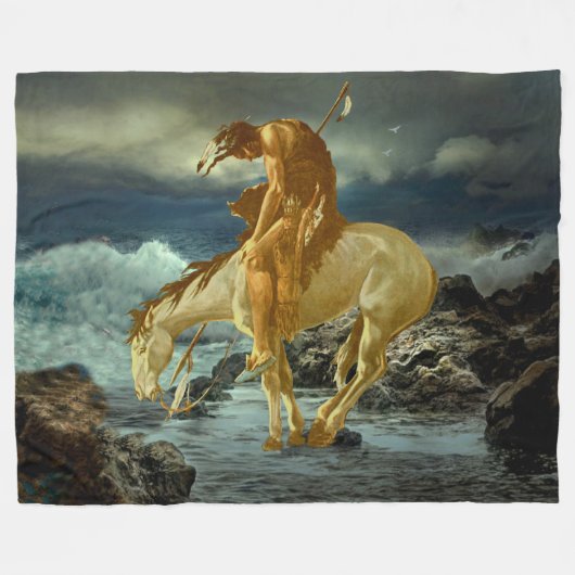 ENDE DES ZUGES FLEECEDECKE (Vorderseite (Horizontal))