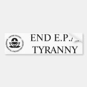 ENDE E.P.A. TYRANNY AUTOAUFKLEBER (Vorne)