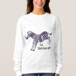 Ende Ehlers-Danlos Syndrom mit Zebra Sweatshirt