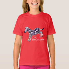 Ende Ehlers-Danlos Syndrom mit Zebra T-Shirt