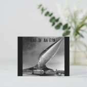 Ende einer Ära, Concorde, New York Postkarte (Stehend Vorderseite)