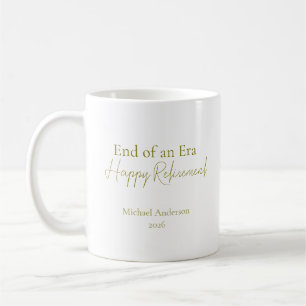 Ende einer Ära Elegantes Rentengeschenk Kaffeetasse