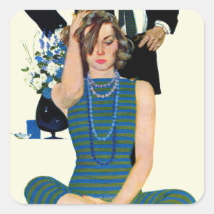 Ende einer Heirat Quadratischer Aufkleber