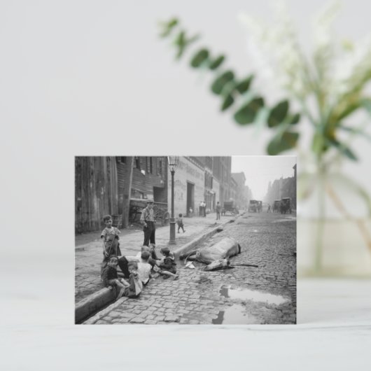 Ende einer Karriere, Anfang des 19. Jahrhunderts. Postkarte (Stehend Vorderseite)