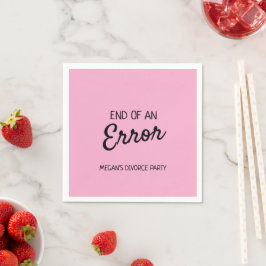 Ende eines Error Drink Mix Serviette