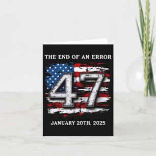 Ende eines Fehlers 20. Januar 2025 Präsident Inaug Karte