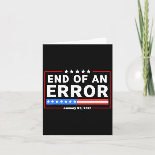 Ende eines Fehlers 20. Januar 2025 Trump Einweihun Karte