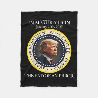Ende eines Fehlers 20. Januar 2025 Trump Inaugu Fleecedecke