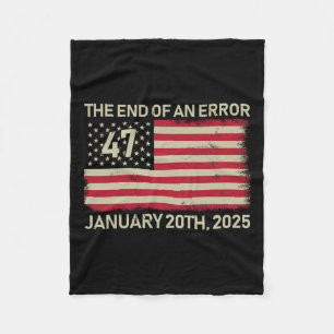 Ende eines Fehlers 20. Januar 2025 Trump Inaugu Fleecedecke