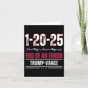 Ende eines Fehlers 20. Januar 2025 Trump Inaugu Karte