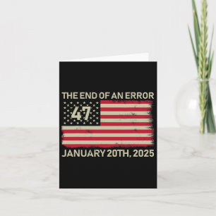 Ende eines Fehlers 20. Januar 2025 Trump Inaugu Karte