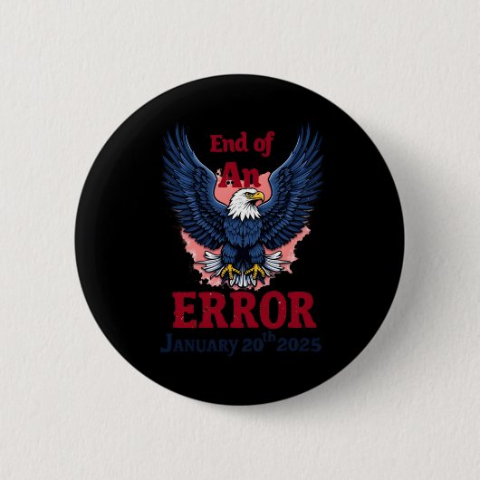 Ende eines Fehlers 20. Januar Button (Vorderseite)