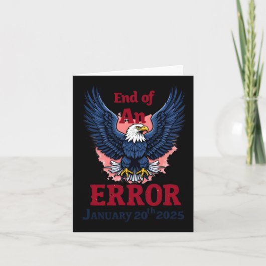 Ende eines Fehlers 20. Januar Karte (Vorderseite)