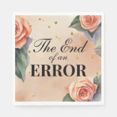 "Ende eines Fehlers" Party Scheidung Serviette (Vorderseite)