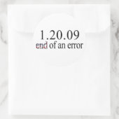 Ende eines Fehlers - Stickers (Tasche)